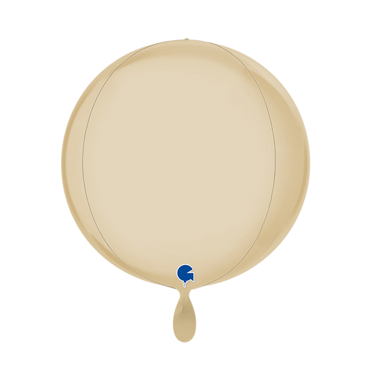 1 Balloon 4D - Globe - Satin Cream