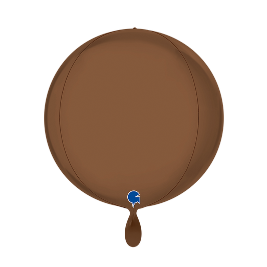 1 Balloon 4D - Globe - Satin Chocolate