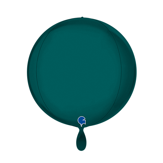 1 Balloon 4D - Globe - Satin Emerald Green