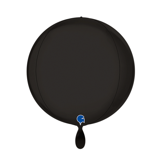 1 Balloon 4D - Globe - Satin Fumé Black