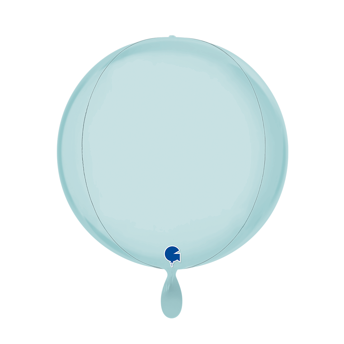 1 Balloon 4D - Globe - Satin Pastel Blue