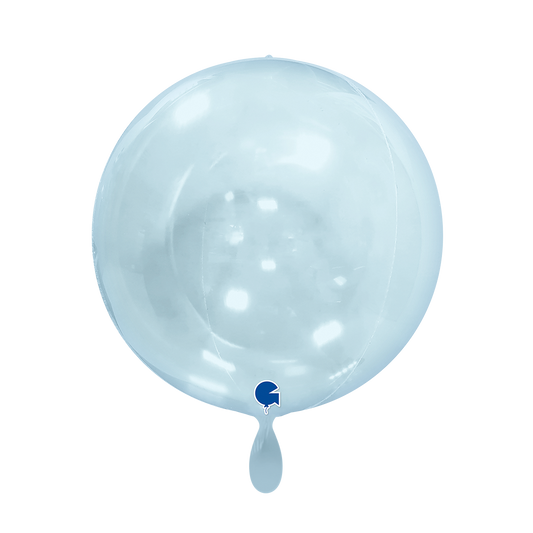 1 Balloon 4D - Globe - Transparent Blue