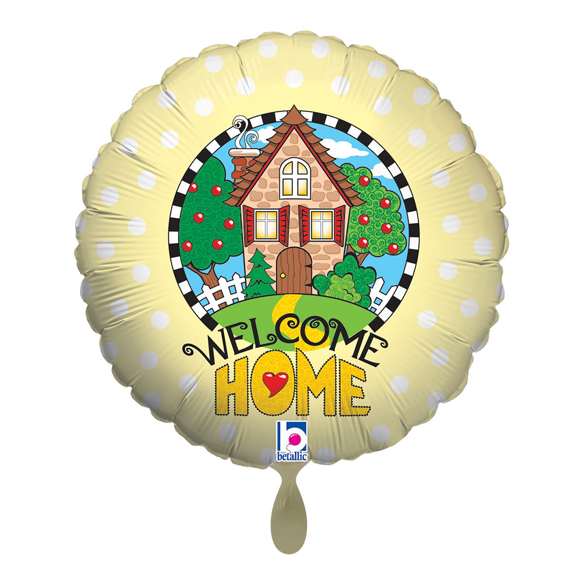 1 Balloon - Welcome Home Yellow