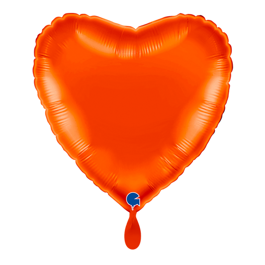 1 Balloon - Heart - Orange