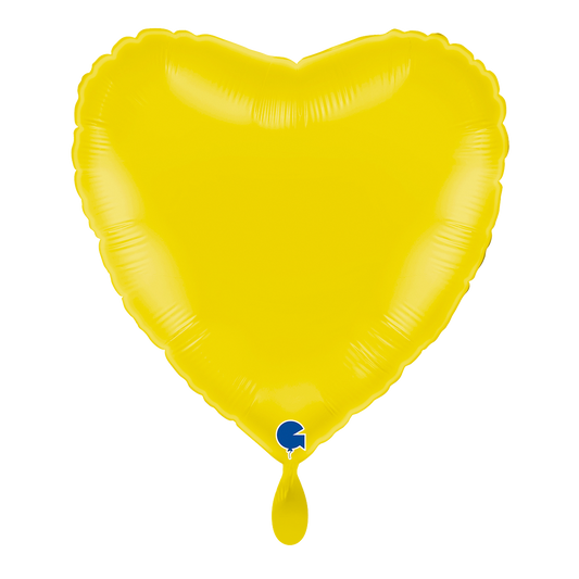 1 Balloon - Heart - Pastel Yellow