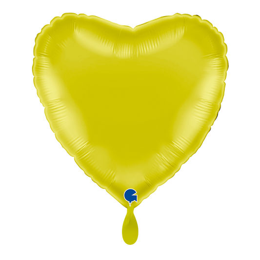 1 Balloon - Heart - Yellow