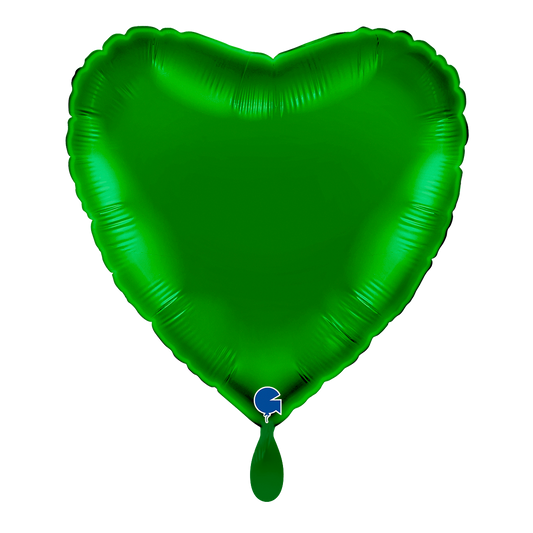 1 Balloon - Heart - Green