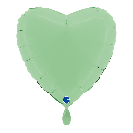 1 Balloon - Heart - Matte Green