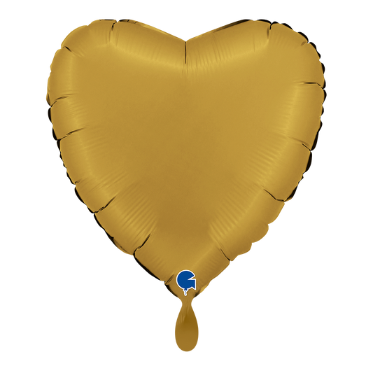 1 Balloon - Heart - Satin Gold