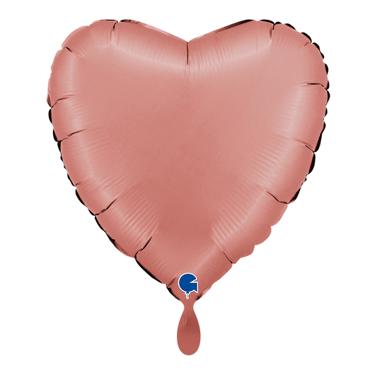 1 Balloon - Heart - Satin Rose Gold