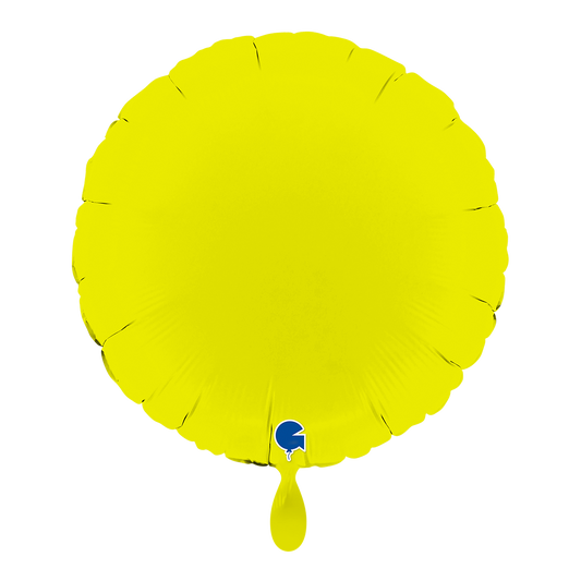 1 Balloon - Round - Matte Lime Green