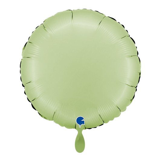 1 Balloon - Round - Satin Olive Green
