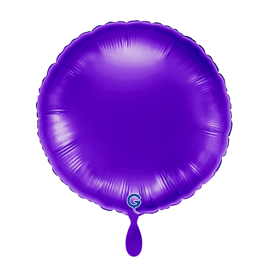 1 Balloon - Round - Metallic Royal Purple