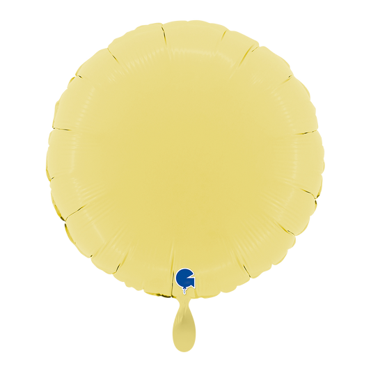 1 Balloon - Round - Matte Yellow