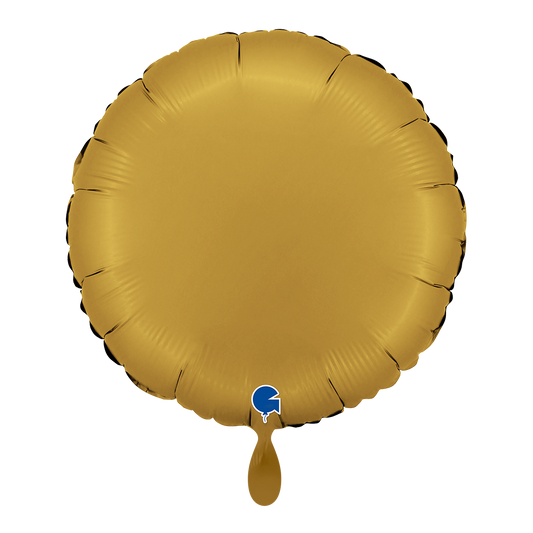 1 Balloon - Round - Satin Gold