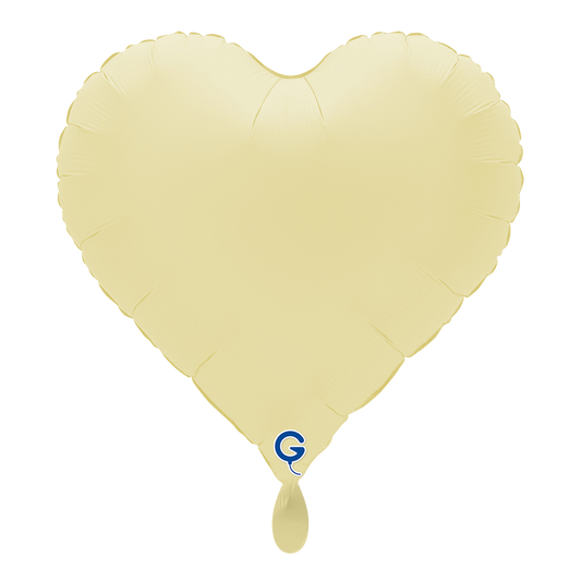 1 Balloon - Heart - Soft Matte French Butter