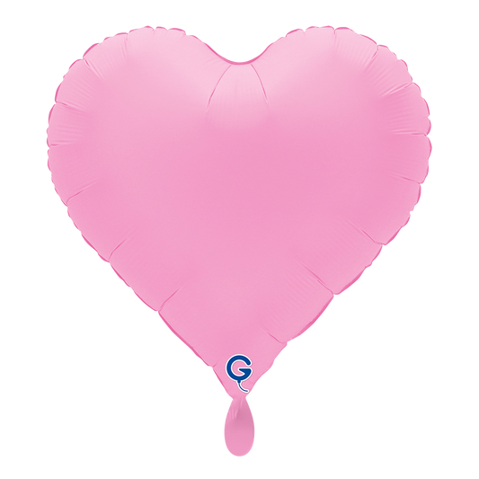 1 Balloon - Heart - Soft Matte Sakura Pink