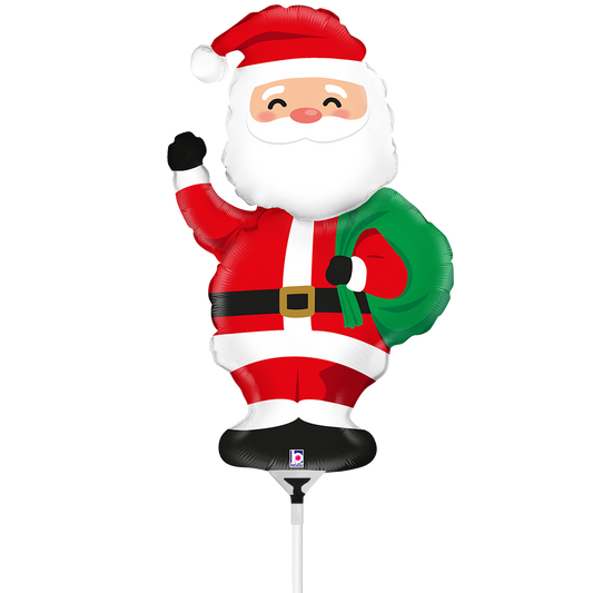 10 Miniballoons Airfilled - Santa (Unverpackt)