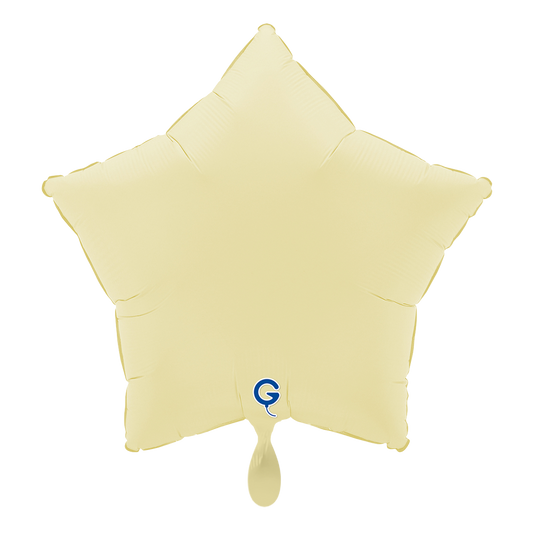 1 Balloon - Star - Soft Matte French Butter