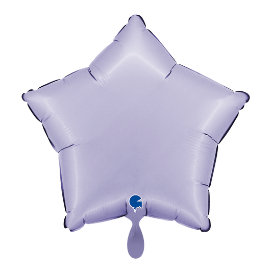 1 Balloon - Star - Satin Lilac