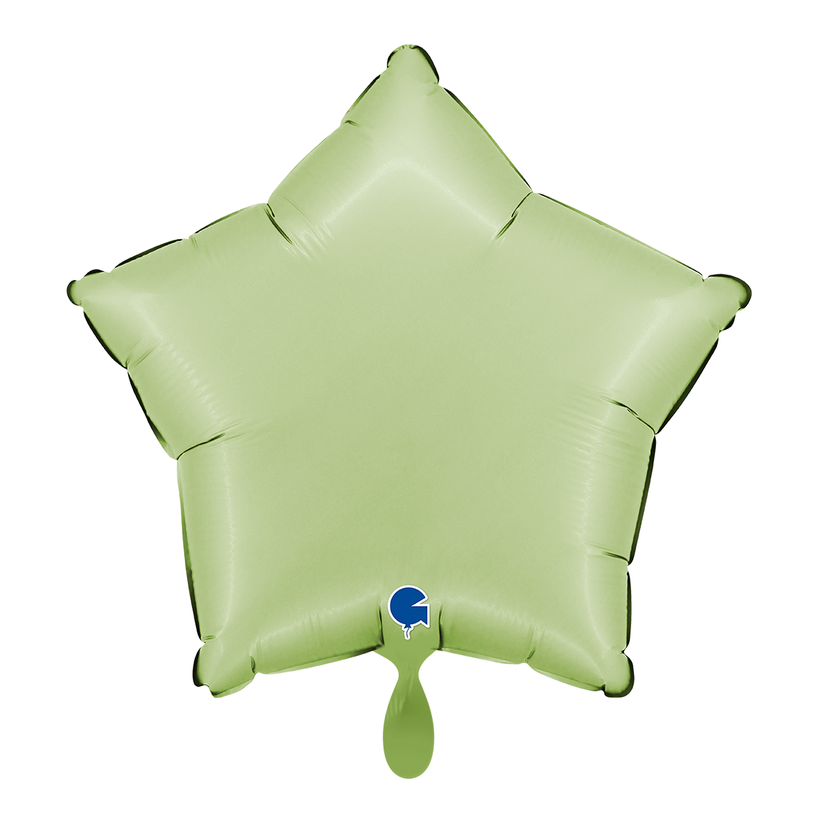 1 Balloon - Star - Satin Olive Green