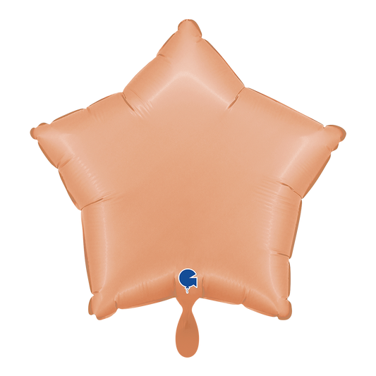 1 Balloon - Star - Satin Peach