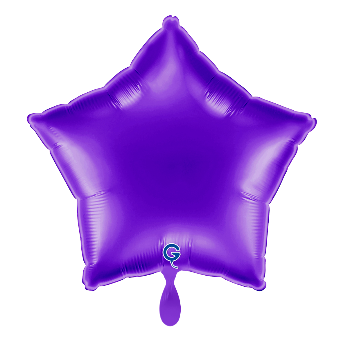 1 Balloon - Star - Metallic Royal Purple