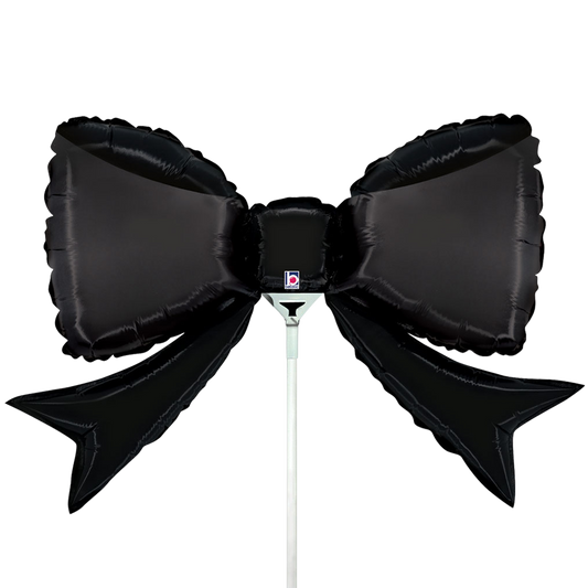 10 Miniballoons Airfilled - Black Bow mini (Unverpackt)