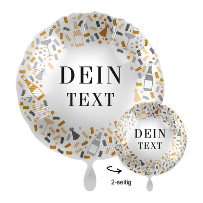 1 Ballon mit Text - Hello