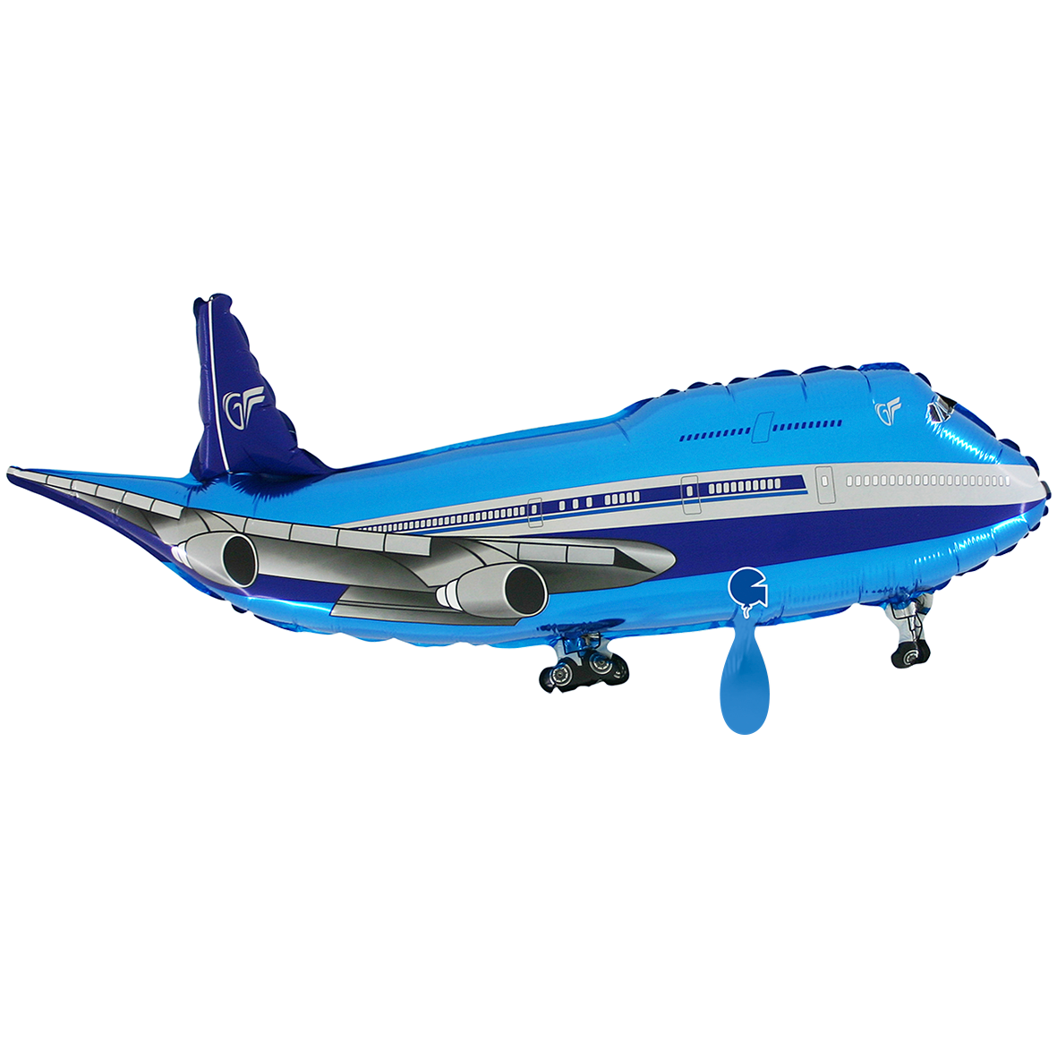 1 Balloon XXL - Airplane Blue