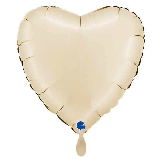 1 Balloon XL - Heart - Satin Cream