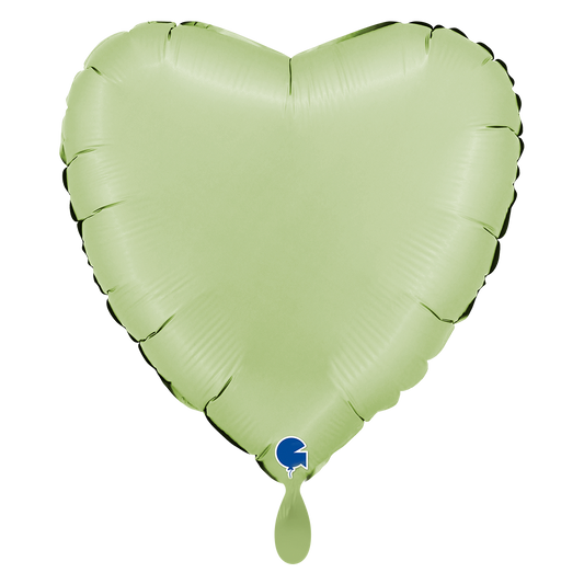 1 Balloon XL - Heart - Satin Olive Green