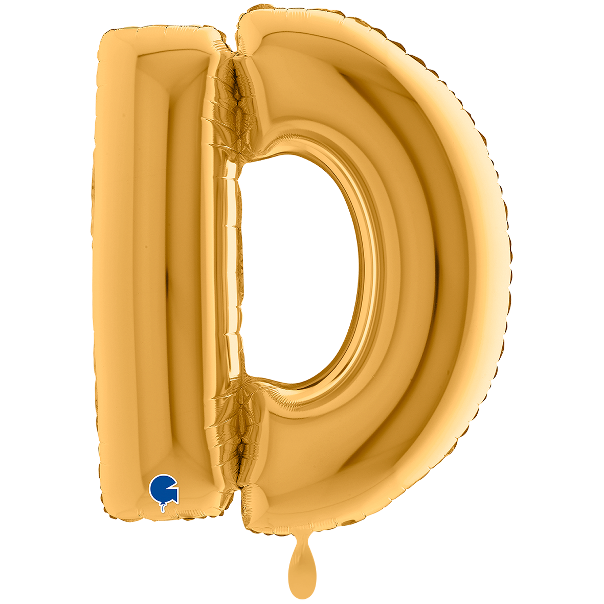 1 Balloon XXL - Letter D - Gold