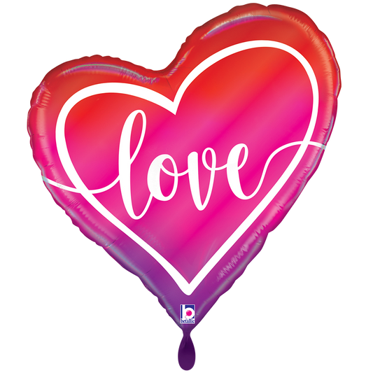 1 Balloon XXL - Opal Ombre Love