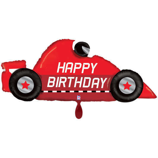 1 Balloon XXL - Race Car Birthday