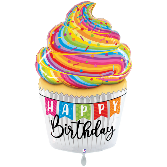 1 Balloon XXL - Special Delivery B-Day Cupcake
