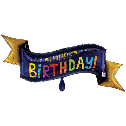 1 Balloon XXL - Navy Birthday Banner