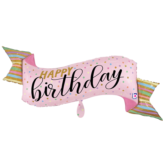 1 Balloon XXL - Pastel Birthday Banner