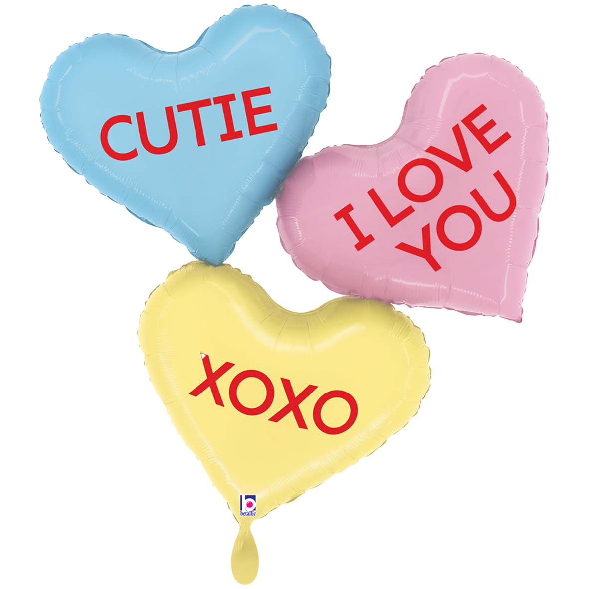 1 Balloon XXL - Conversation Heart Messages