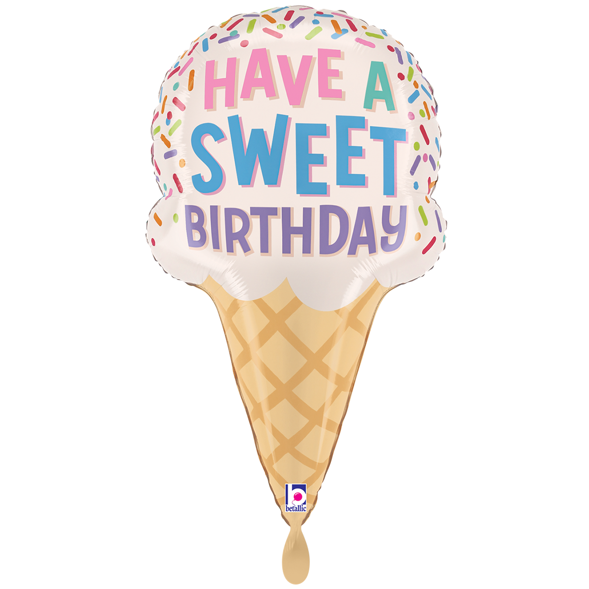 1 Balloon XXL - Sweet Birthday Ice Cream Cone