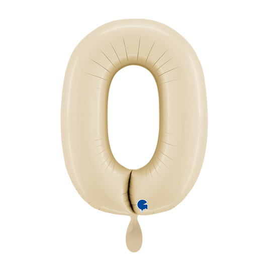 1 Balloon XL - Number 0 - Satin Cream