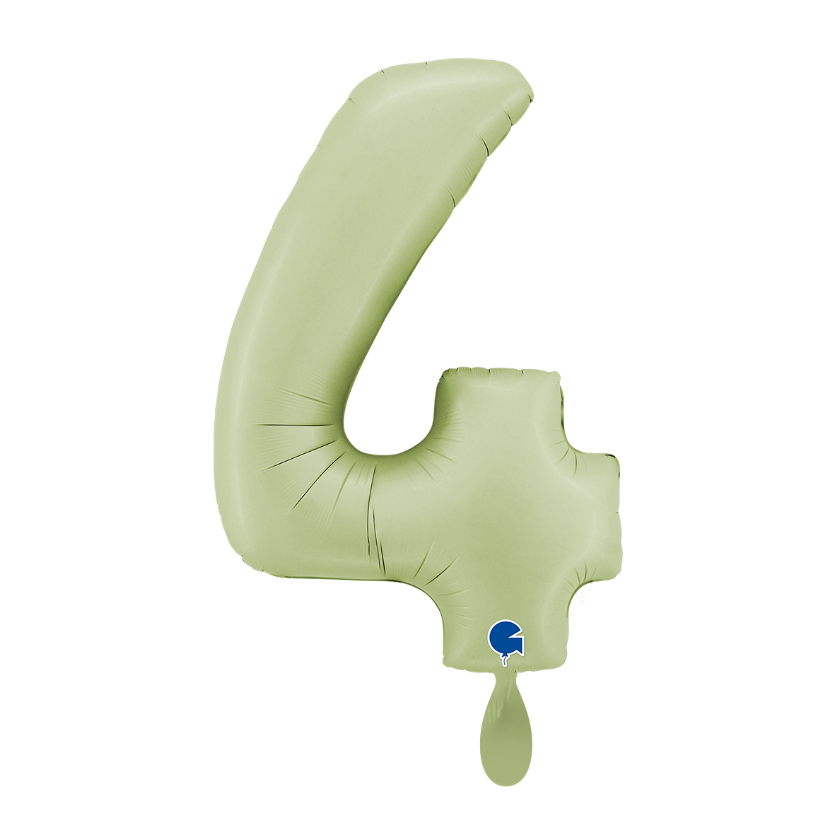 1 Balloon XL - Number 4 - Satin Olive Green