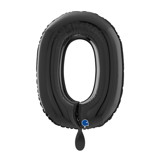 1 Balloon XL - Number 0 - Black