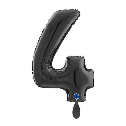 1 Balloon XL - Number 4 - Black