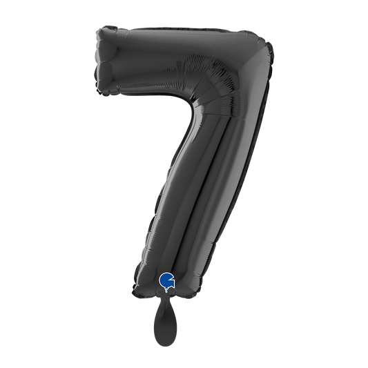 1 Balloon XL - Number 7 - Black