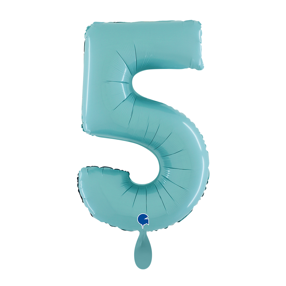 1 Balloon XL - Number 5 - Pastel Blue