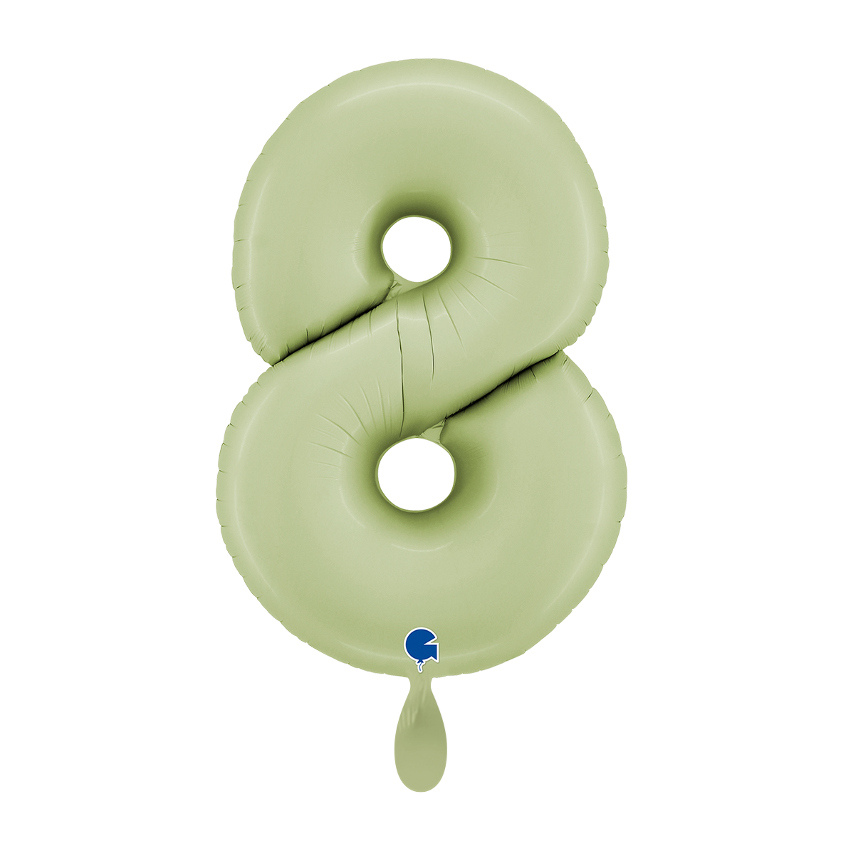 1 Balloon XL - Number 8 - Satin Olive Green