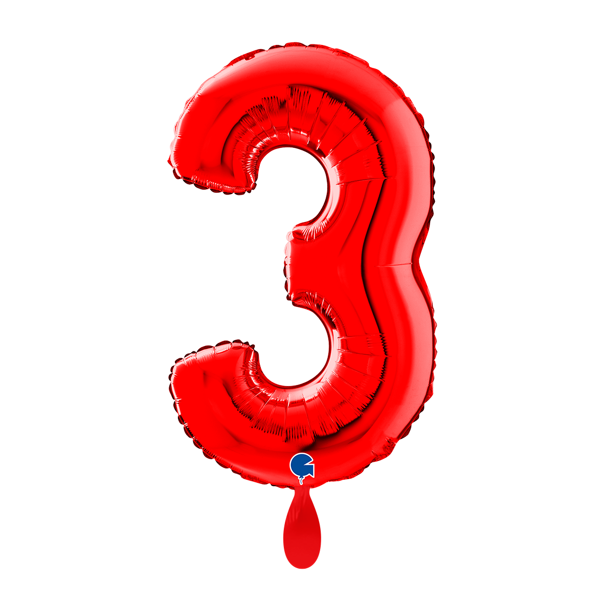 1 Balloon XL - Number 3 - Red