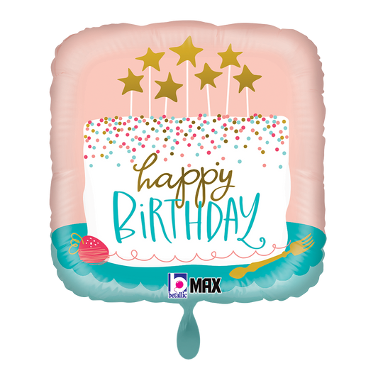 1 Balloon - Birthday Confetti Cake