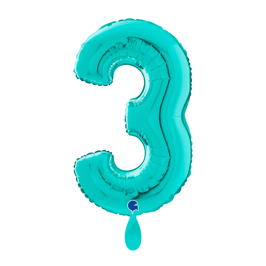 1 Balloon XL - Number 3 - Tiffany